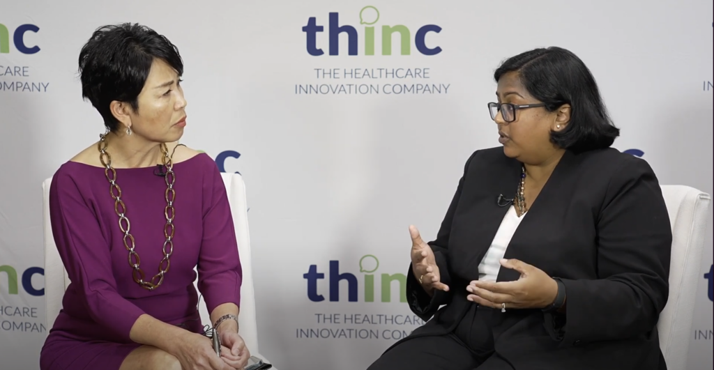 Mabel Jong interviewing Dr. Shital Desai at thINc360 Conference